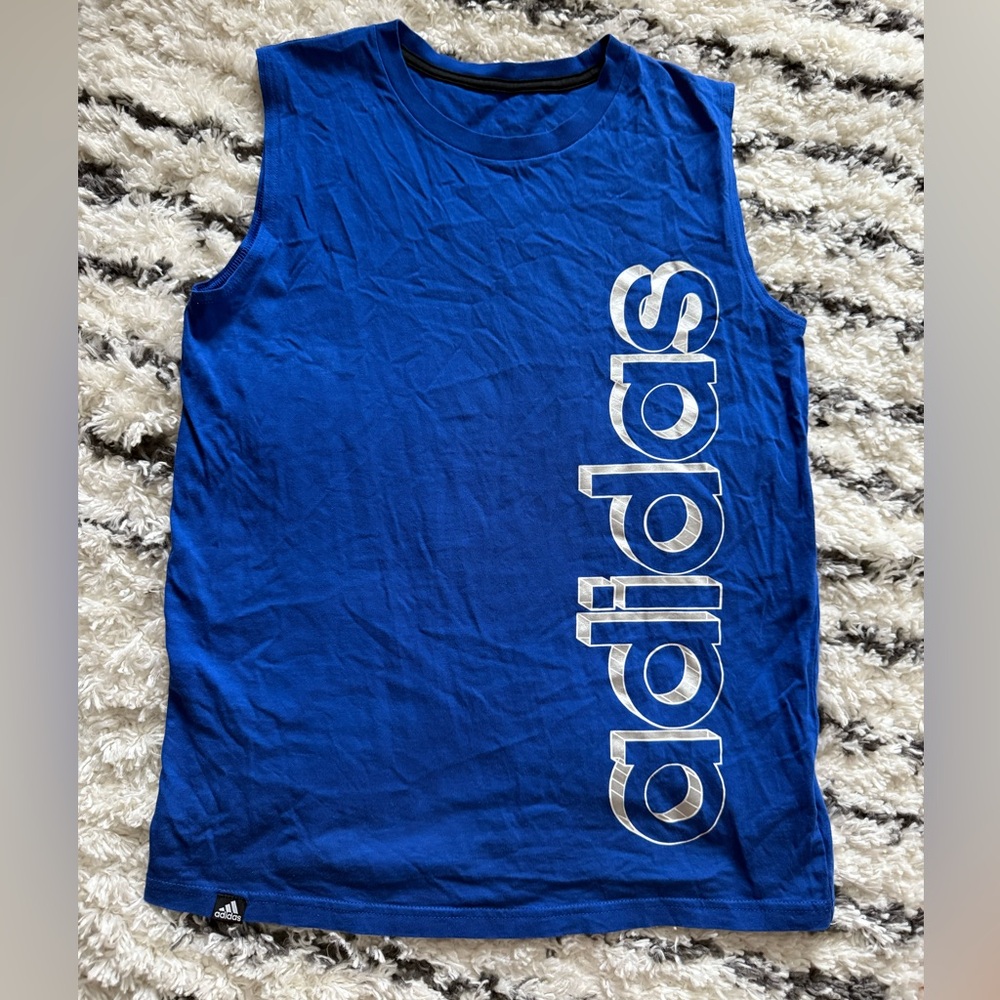 Adidas Kids Royal Blue Tank Top
